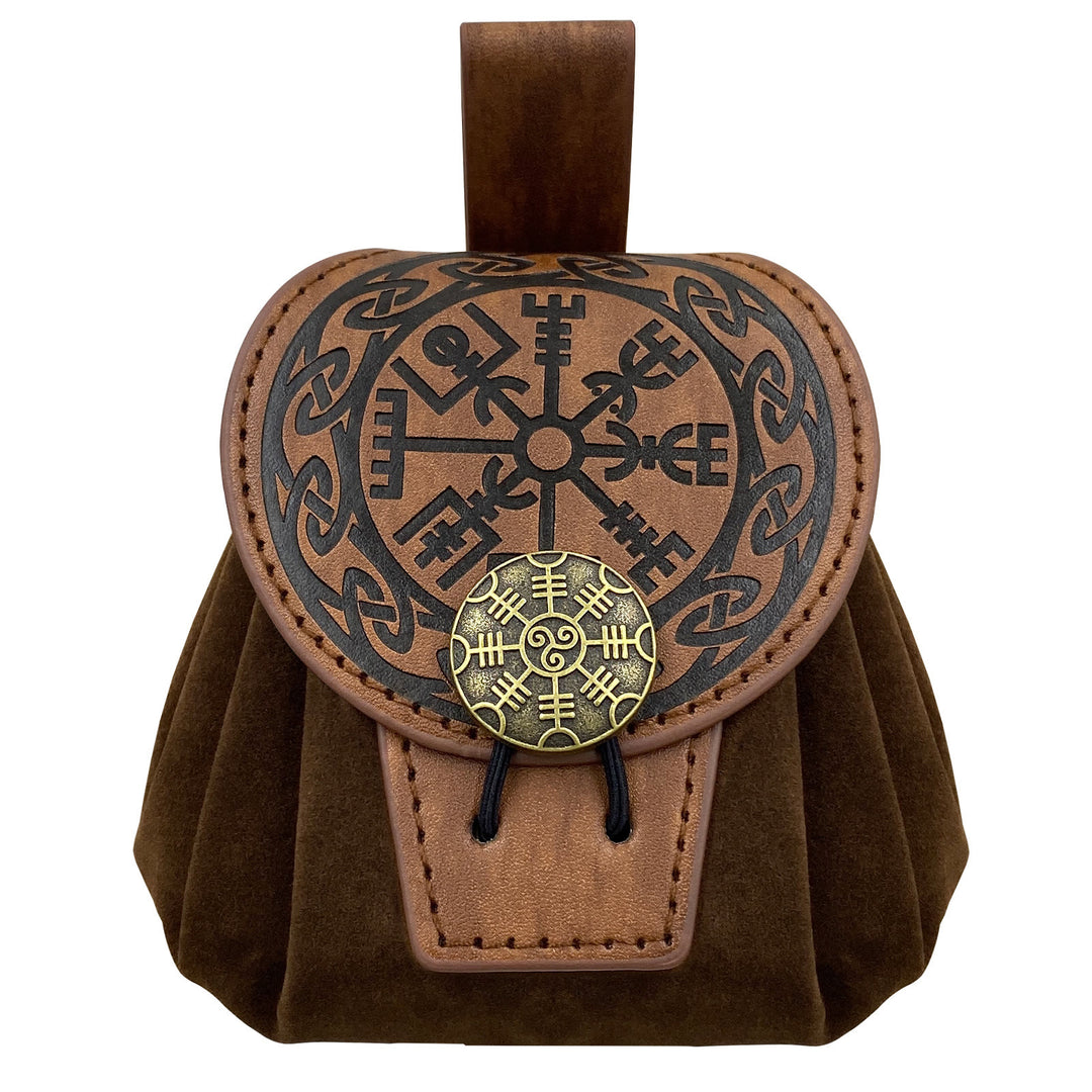 WorldNorse Helm der Ehrfurcht Gürteltasche aus Leder