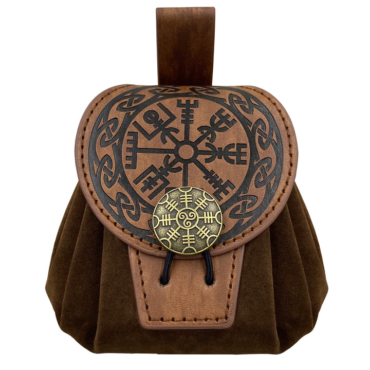 WorldNorse Helm der Ehrfurcht Gürteltasche aus Leder