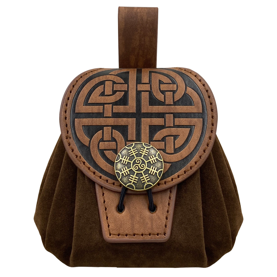 WorldNorse Helm der Ehrfurcht Gürteltasche aus Leder