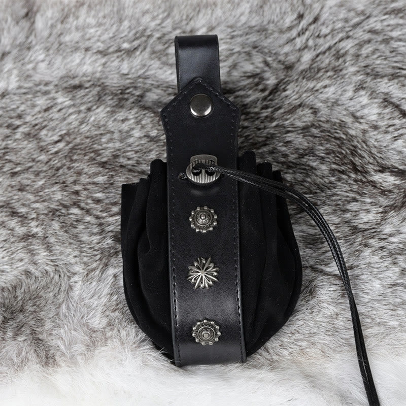 WorldNorse Mittelalterliche Gürteltasche aus Wildleder