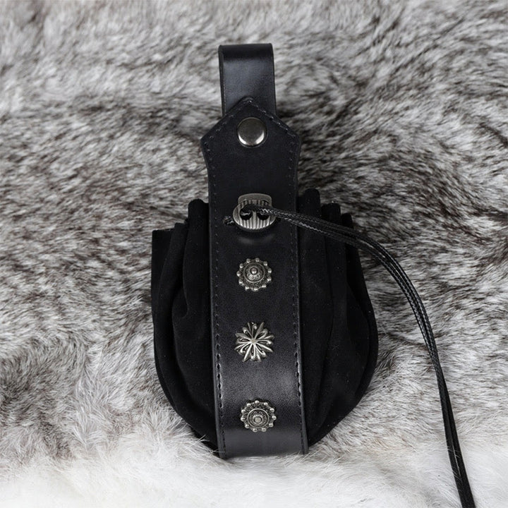 WorldNorse Mittelalterliche Gürteltasche aus Wildleder