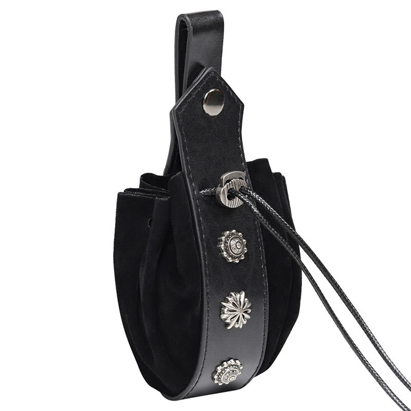 WorldNorse Mittelalterliche Gürteltasche aus Wildleder
