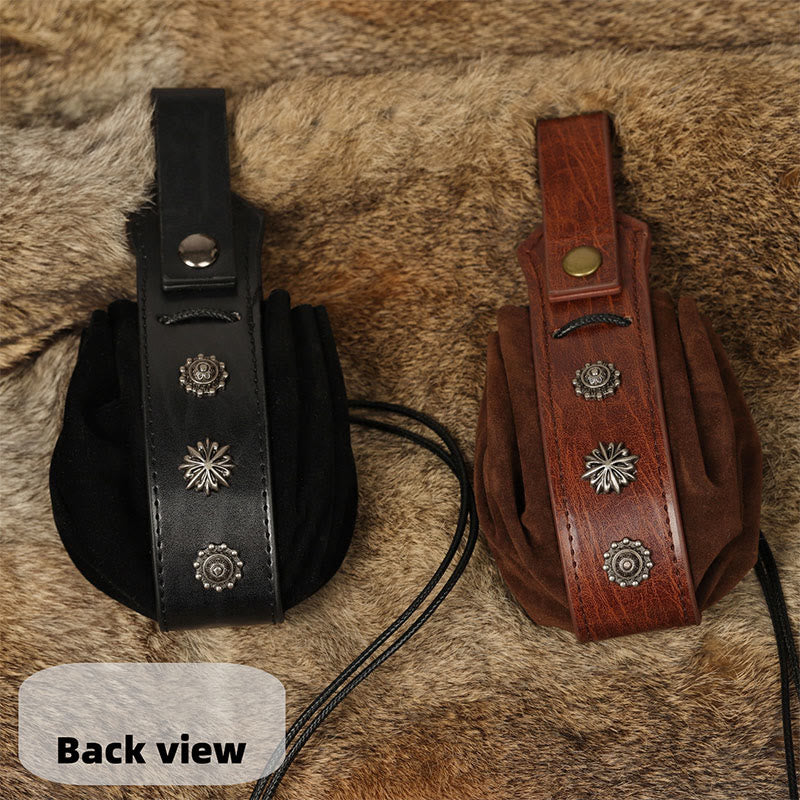WorldNorse Mittelalterliche Gürteltasche aus Wildleder