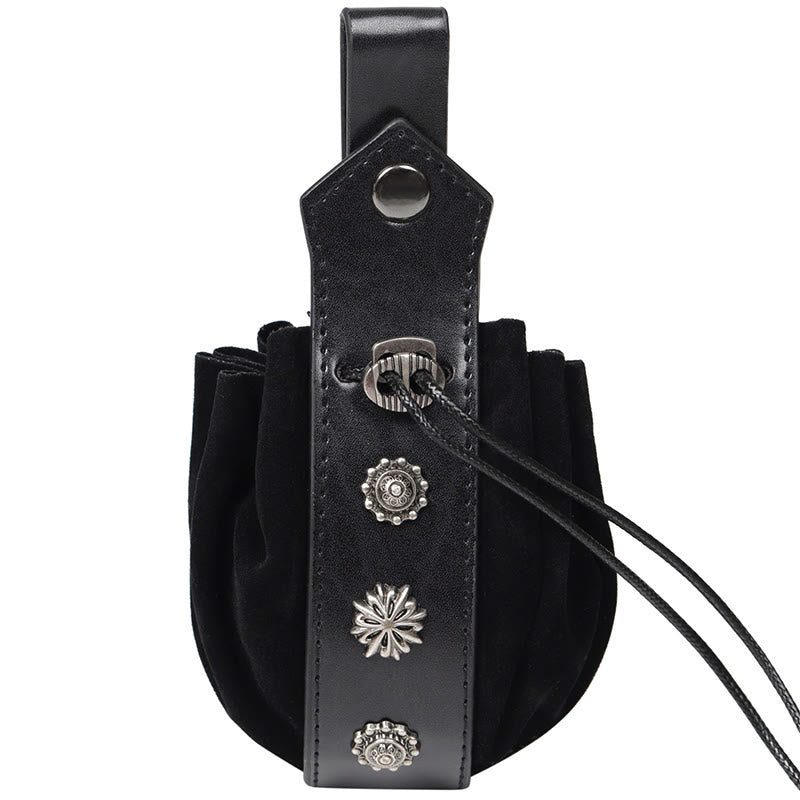 WorldNorse Mittelalterliche Gürteltasche aus Wildleder