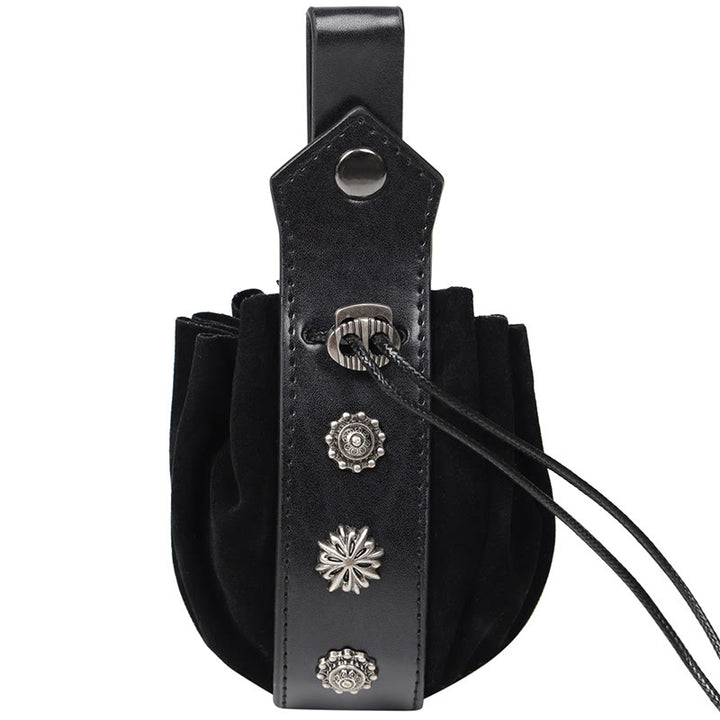 WorldNorse Mittelalterliche Gürteltasche aus Wildleder