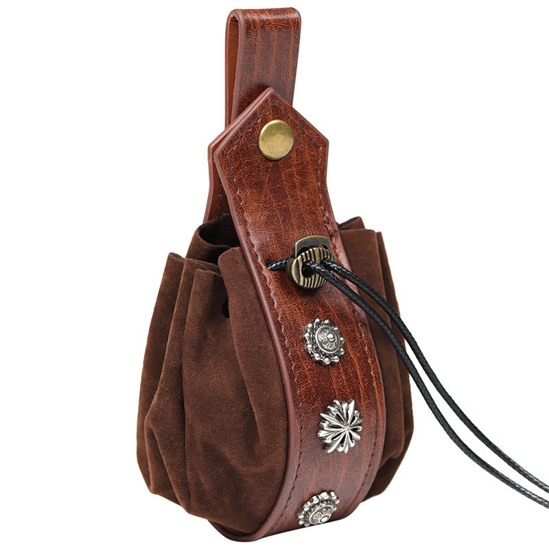 WorldNorse Mittelalterliche Gürteltasche aus Wildleder