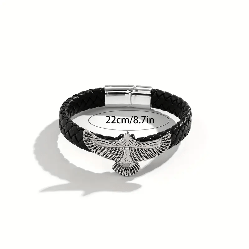 WorldNorse „Soaring Freedom“ Adler-Lederarmband