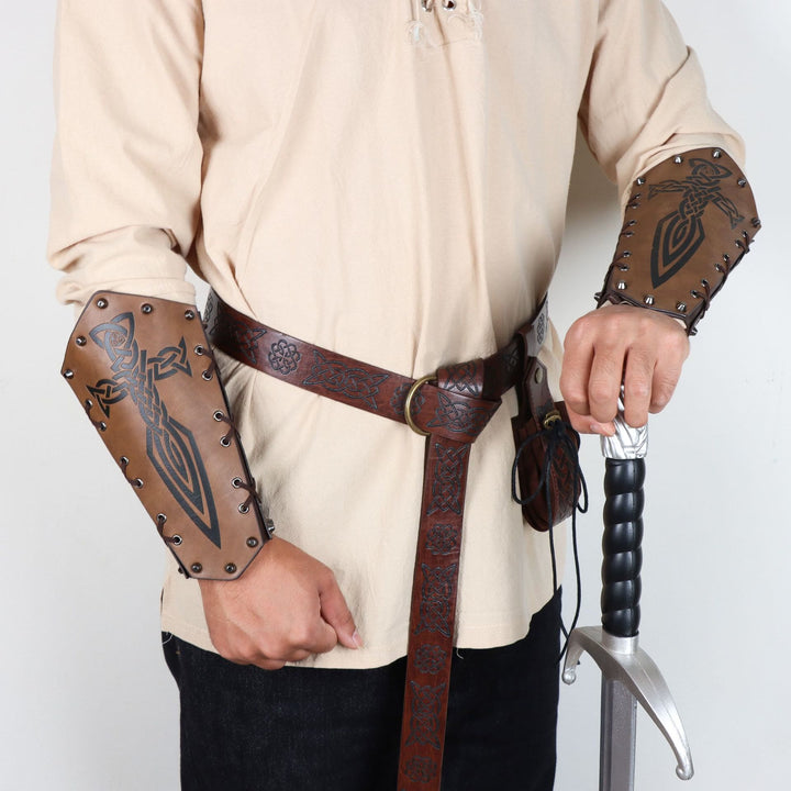 WorldNorse Viking Prints Armschienen/Gürtel/Gürteltasche