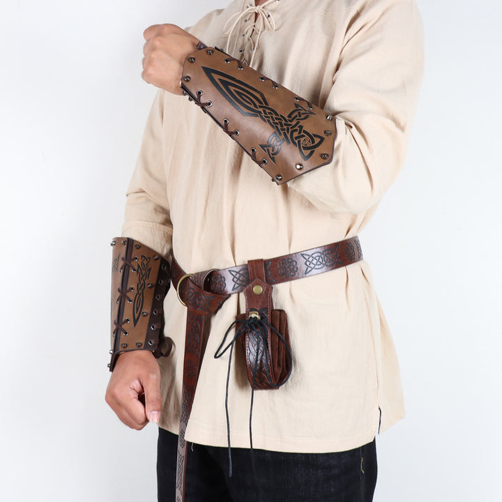 WorldNorse Viking Prints Armschienen/Gürtel/Gürteltasche