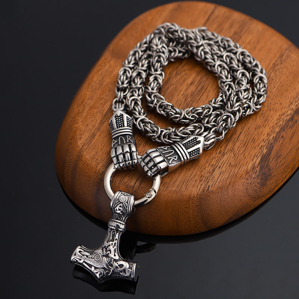 WorldNorse Viking Mjölnir Thors Hammer Halskette