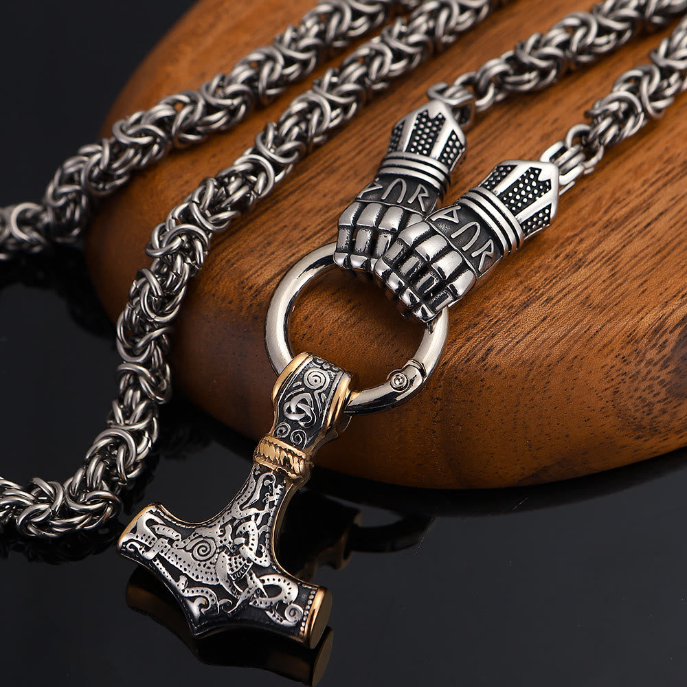 WorldNorse Viking Mjölnir Thors Hammer Halskette