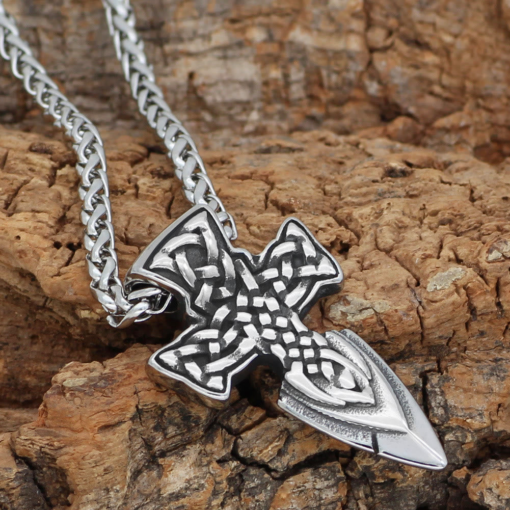 WorldNorse Keltischer Knoten Schwert Halskette