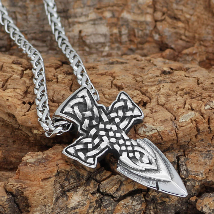 WorldNorse Keltischer Knoten Schwert Halskette