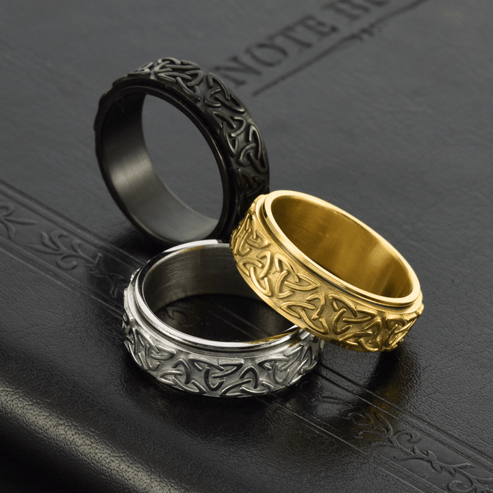 WorldNorse Viking Triquetra Spinnerring