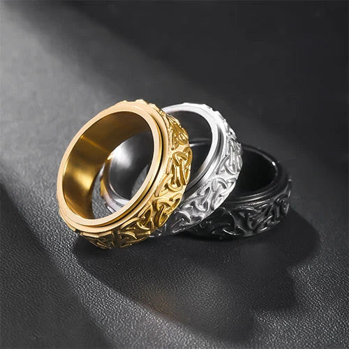 WorldNorse Viking Triquetra Spinnerring