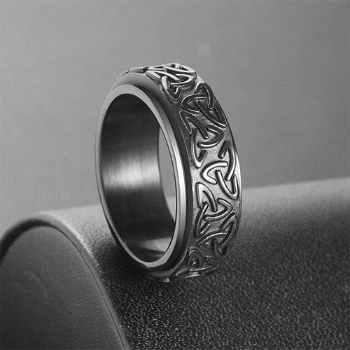 WorldNorse Viking Triquetra Spinnerring