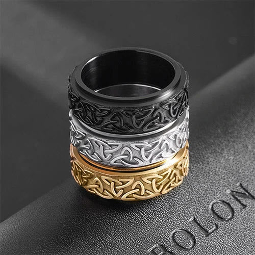 WorldNorse Viking Triquetra Spinnerring