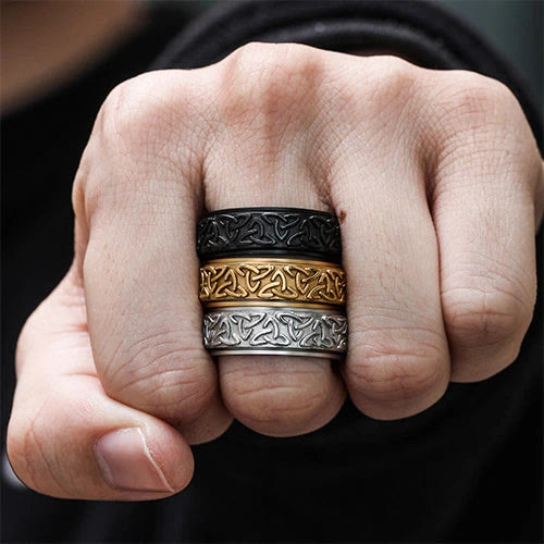WorldNorse Viking Triquetra Spinnerring