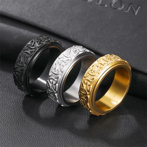 WorldNorse Viking Triquetra Spinnerring