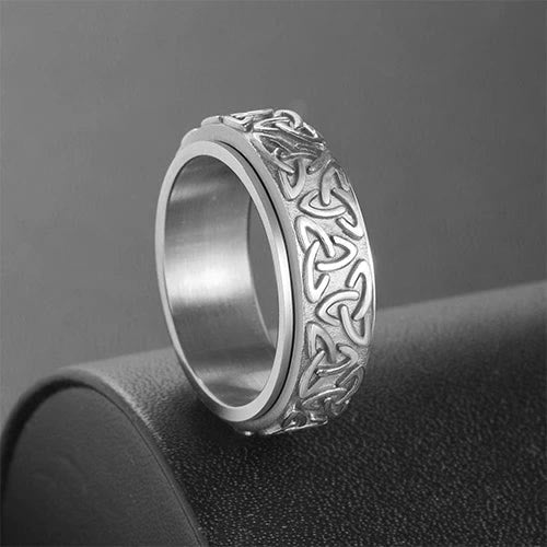 WorldNorse Viking Triquetra Spinnerring