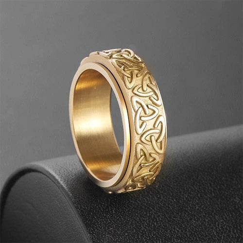 WorldNorse Viking Triquetra Spinnerring