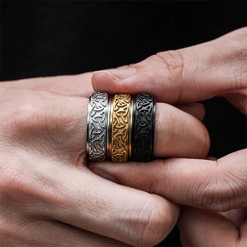 WorldNorse Viking Triquetra Spinnerring