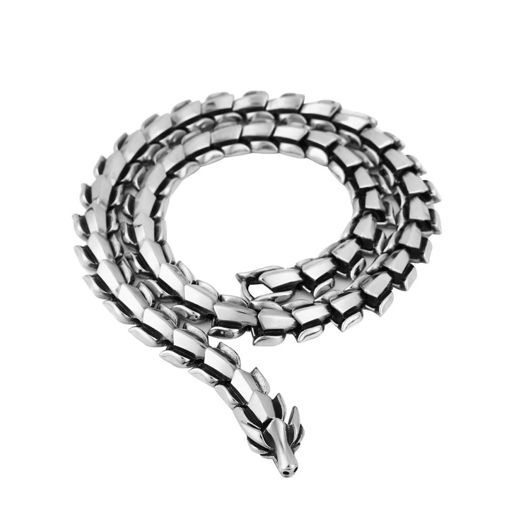 WorldNorse Nordischer Drache Punk Halskette