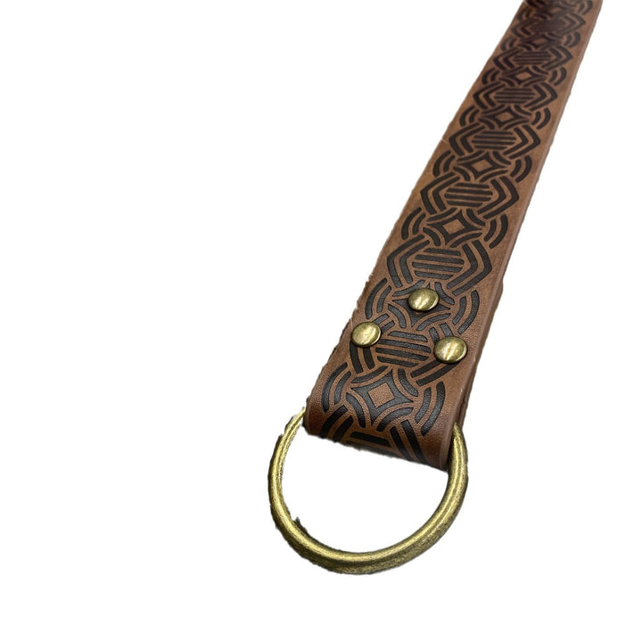 WorldNorse Vintage-Gürtel aus geprägtem Leder