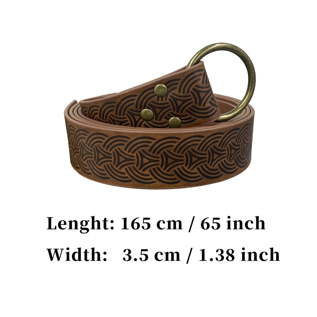 WorldNorse Vintage-Gürtel aus geprägtem Leder