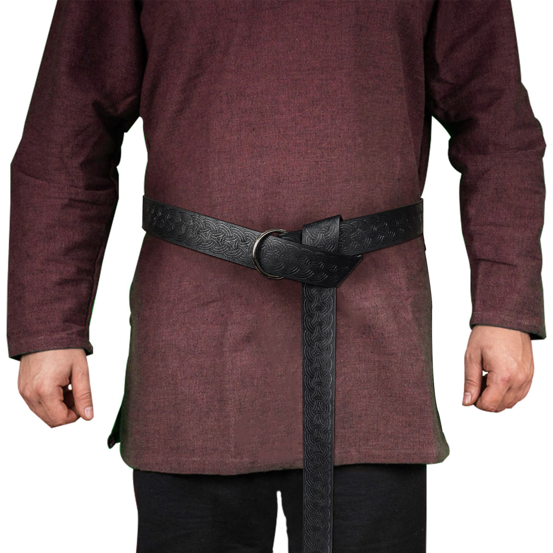 WorldNorse Vintage-Gürtel aus geprägtem Leder
