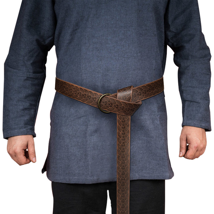 WorldNorse Vintage-Gürtel aus geprägtem Leder