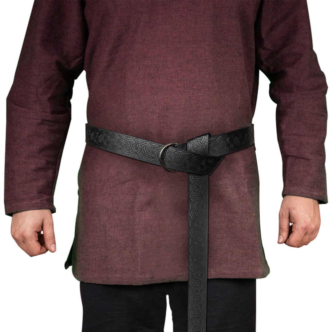 WorldNorse Vintage-Gürtel aus geprägtem Leder