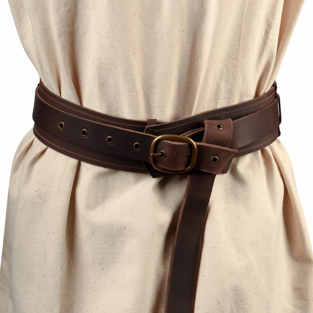 WorldNorse Taillengürtel für Abenteurer aus Leder - Braun - image 4