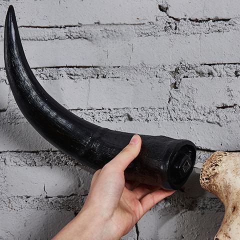 WorldNorse Künstlicher Büffelschädel-Wanddekor