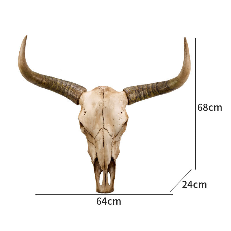 WorldNorse Longhorn Yak Totenkopf Wanddekoration