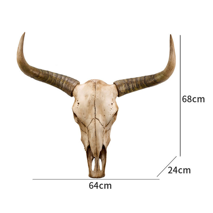 WorldNorse Longhorn Yak Totenkopf Wanddekoration