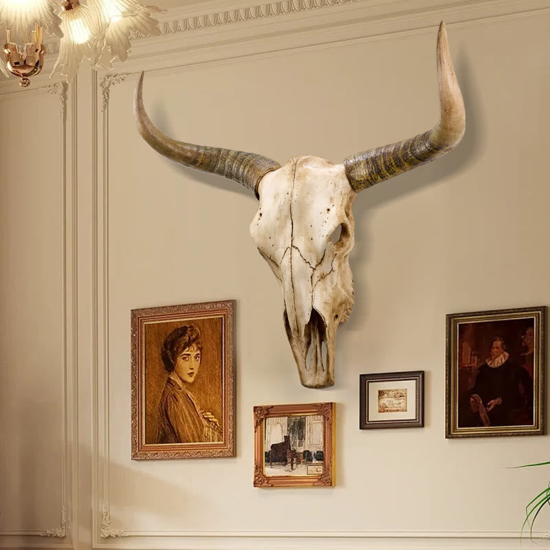WorldNorse Longhorn Yak Totenkopf Wanddekoration