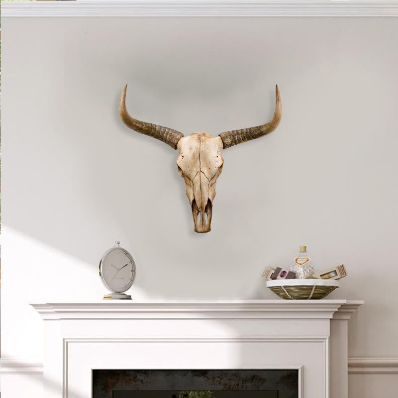 WorldNorse Longhorn Yak Totenkopf Wanddekoration
