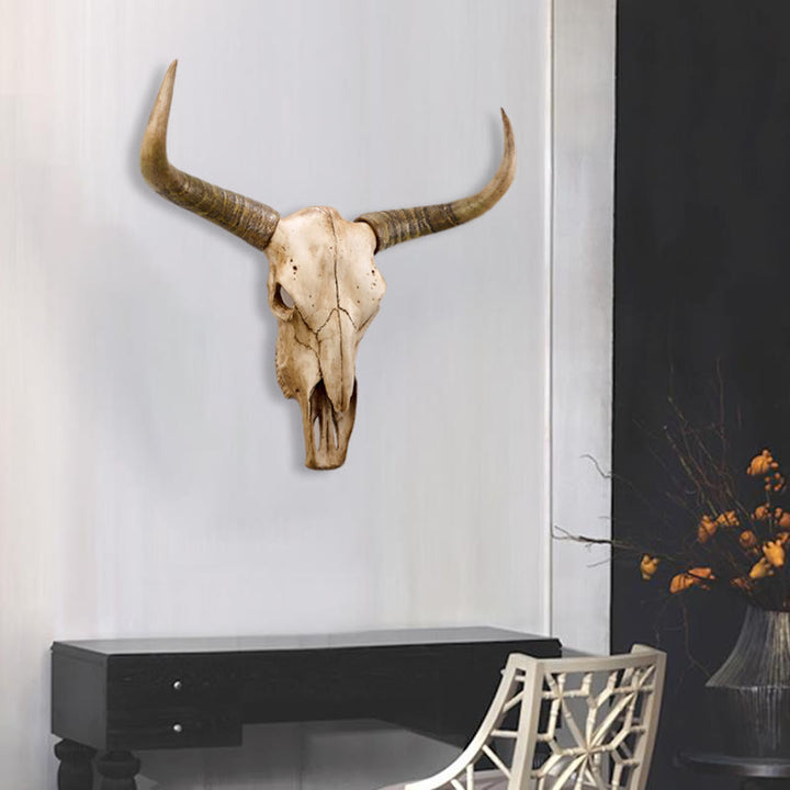 WorldNorse Longhorn Yak Totenkopf Wanddekoration