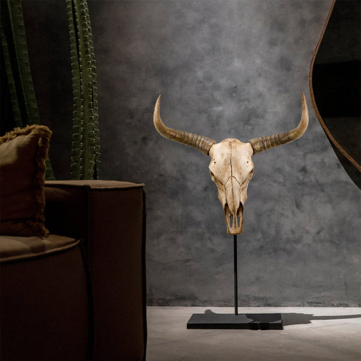 WorldNorse Longhorn Yak Totenkopf Wanddekoration