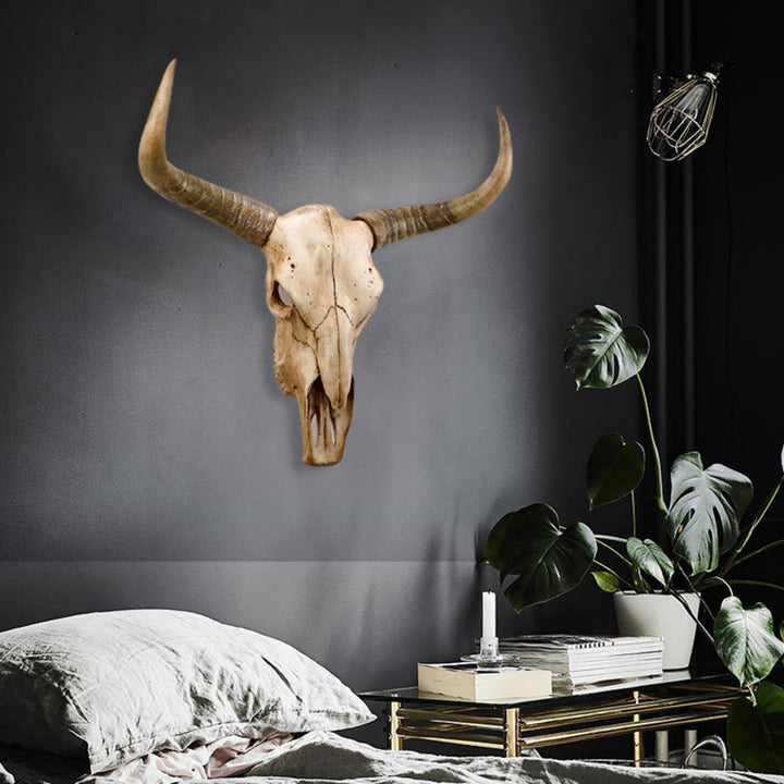 WorldNorse Longhorn Yak Totenkopf Wanddekoration