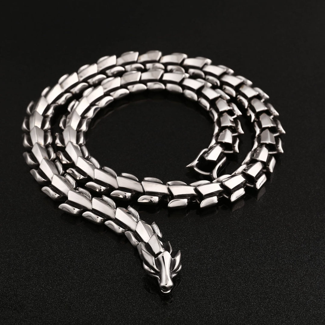 WorldNorse Nordischer Drache Punk Halskette