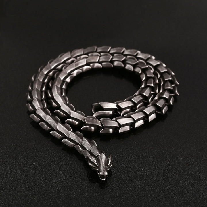 WorldNorse Nordischer Drache Punk Halskette