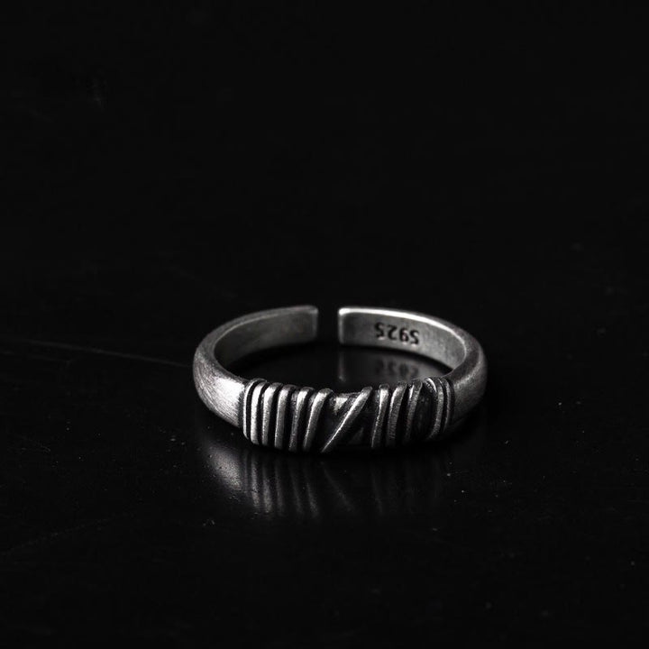 WorldNorse Antiker Wickelring mit verstellbarem Band