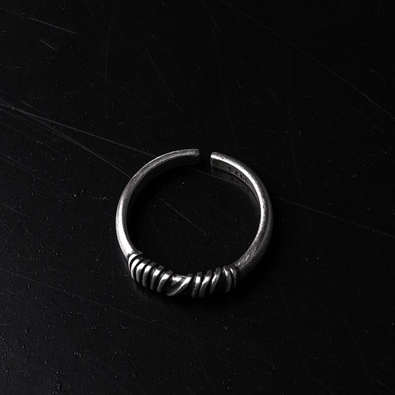 WorldNorse Antiker Wickelring mit verstellbarem Band