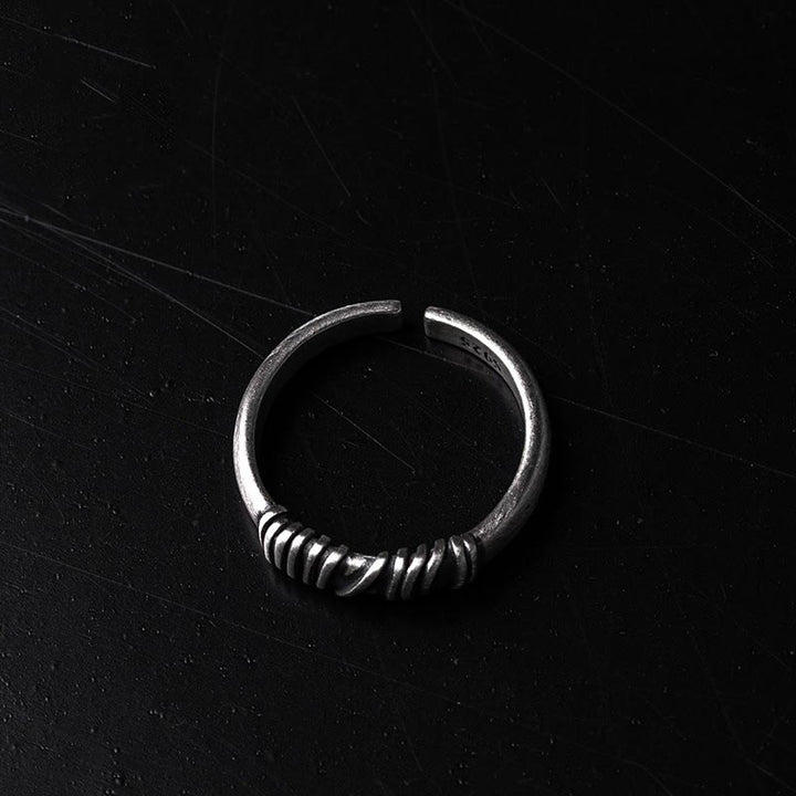 WorldNorse Antiker Wickelring mit verstellbarem Band