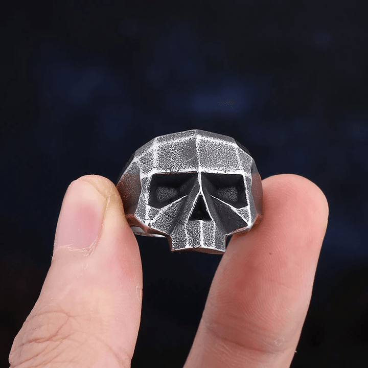 WorldNorse Harter Totenkopfring mit einzigartigem Design