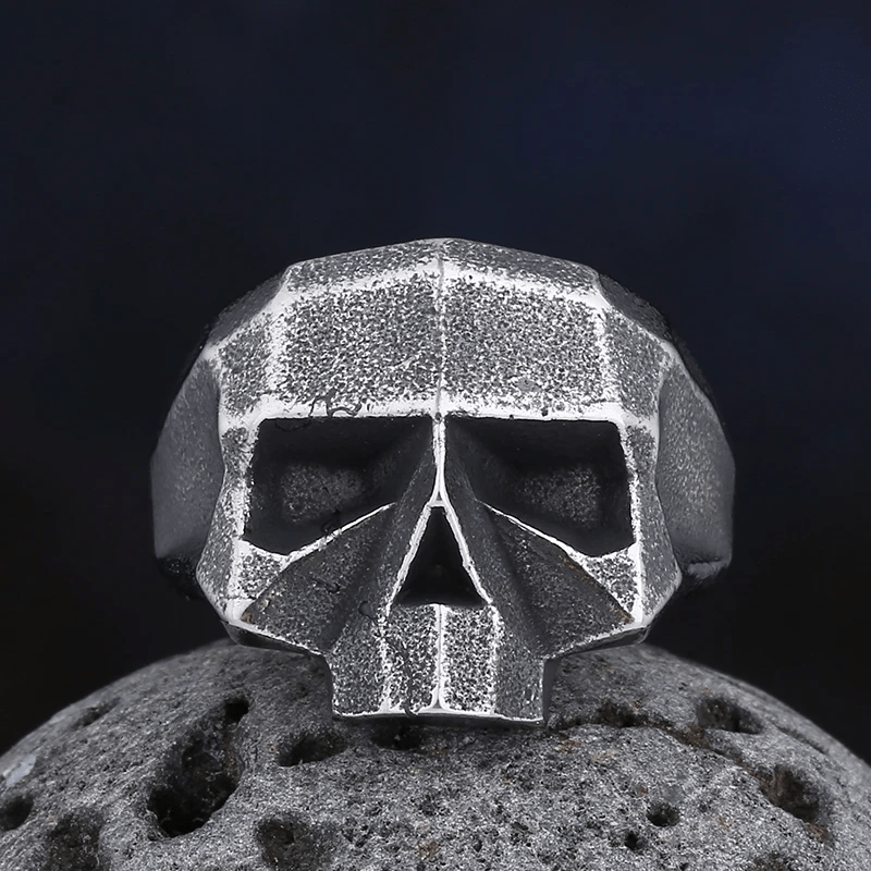WorldNorse Harter Totenkopfring mit einzigartigem Design