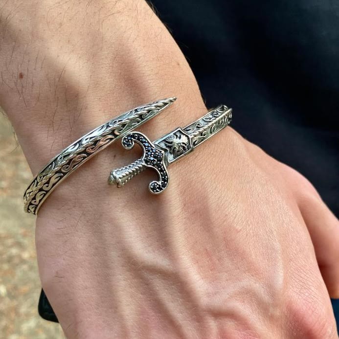 WorldNorse Retro Schwert Edelstahl Armband