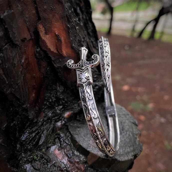 WorldNorse Retro Schwert Edelstahl Armband